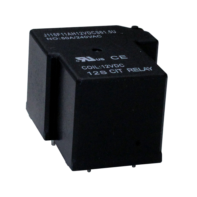 J115F11AH12VDCS61.5U CIT Relay and Switch  Relés de potencia de más de 2 amperios